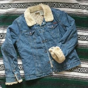 Roxy Jean jean jacket Fur Collar